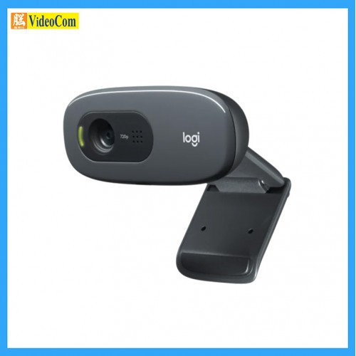LOGITECH C270 HD-DG 網路攝影機 基本的 HD 720p 視訊通話 (深灰色)